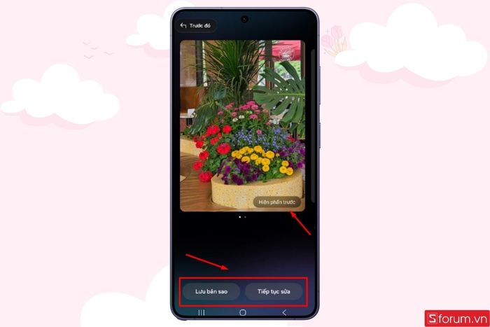 Hoàn tất và lưu ảnh