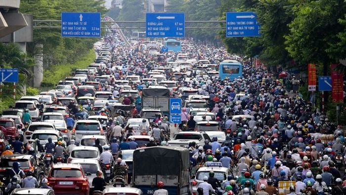 Tình hình giao thông hiện tại ở Hà Nội