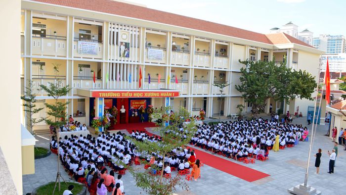 Toàn cảnh Trường Tiểu học Xương Huân 1 lần 1