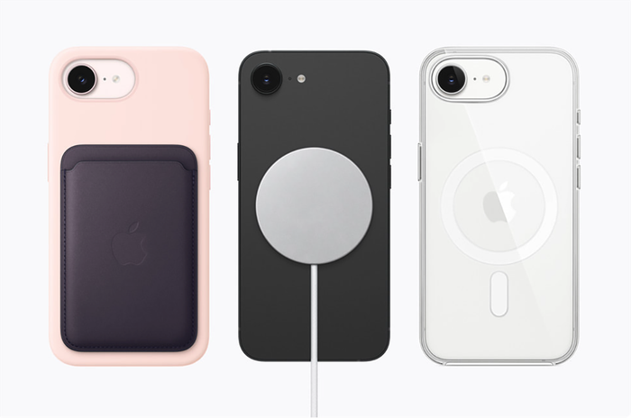 iPhone 17e tương thích linh hoạt với hệ sinh thái phụ kiện MagSafe. Ảnh: Apple.com