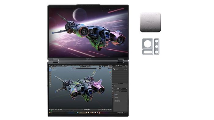 Mẫu laptop mới của Lenovo nổi bật nhờ camera RGB 50MP tích hợp khả năng nhận diện cử chỉ tay thông minh.