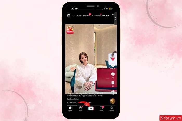 Truy cập màn hình quay video