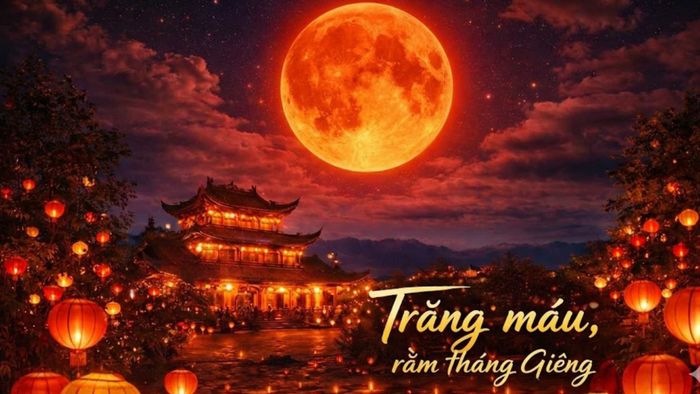 Rằm tháng Giêng 2026 trùng với tiệc trăng máu và nguyệt thực.