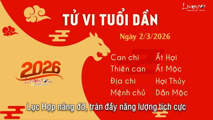 3 Tử vi hàng ngày 2-3-2026 - Dần