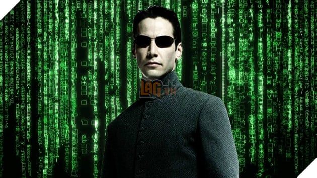 Hình ảnh của Keanu Reeves trong vai sao nam trong The Matrix.