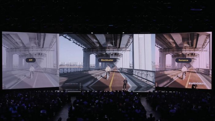 Samsung đã tích hợp sẵn một thư viện LUT đa dạng với nhiều phong cách ngay trên thiết bị