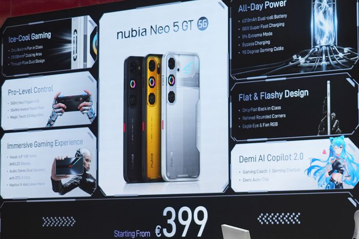 Mẫu smartphone mới của Nubia có mức giá không hề thấp.