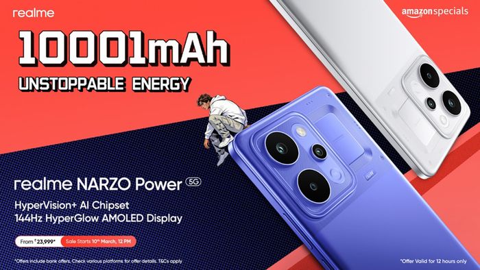 realme Narzo Power 5G chính thức ra mắt với viên pin dung lượng cực lớn
