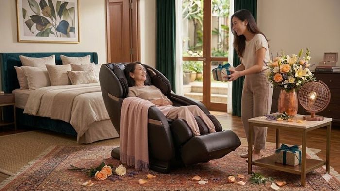Top quà 8/3 cho mẹ ý nghĩa nhất là Ghế Massage toàn thân