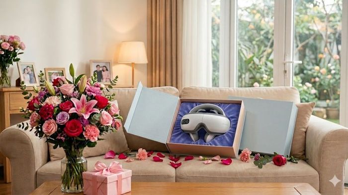 Top quà 8/3 tặng mẹ ý nghĩa nhất là máy massage mắt