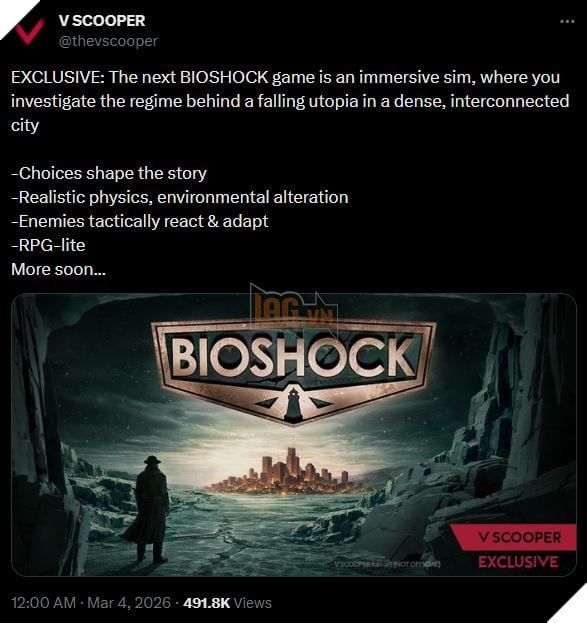 BioShock 4 Có Thể Tạo Bước Đột Phá Khi Cốt Truyện Được Dẫn Dắt Bởi Lựa Chọn Của Người Chơi 2