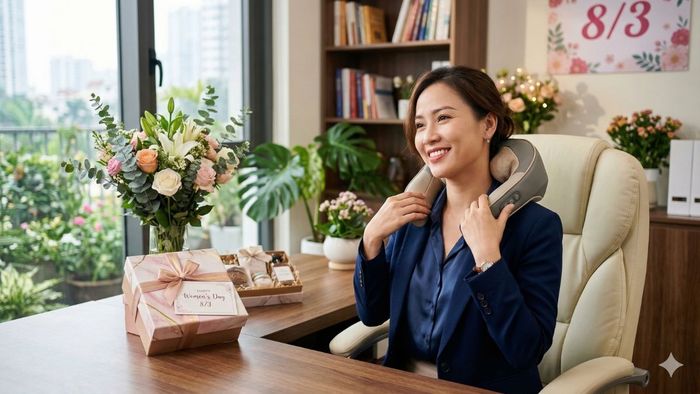 Gợi ý quà 8/3 cho sếp nữ vừa thiết thực vừa ấn tượng: Máy massage cổ vai gáy