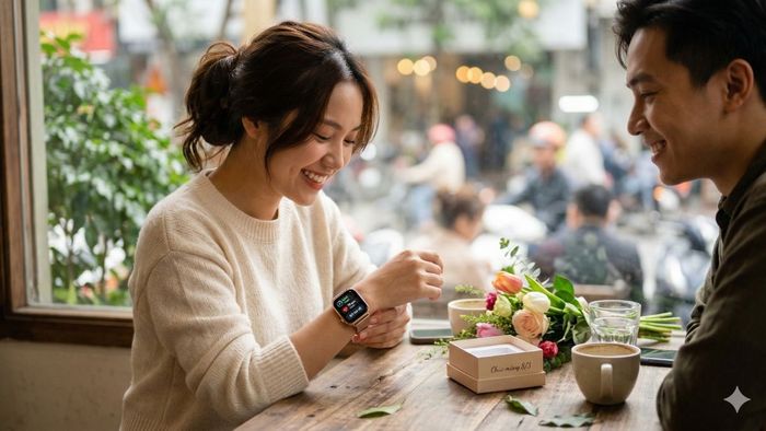 Top quà 8/3 cho crush thông minh và dễ gây ấn tượng: đồng hồ thông minh