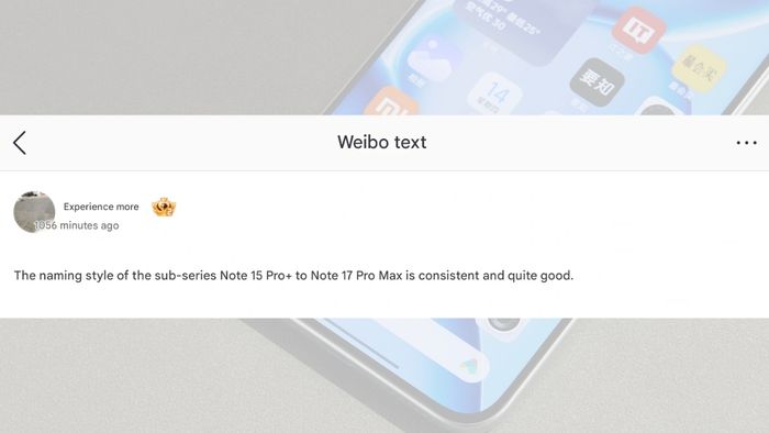 Nguồn rò rỉ cho biết mẫu Redmi Note cao cấp nhất sắp tới nhiều khả năng sẽ được giới thiệu với tên gọi Redmi Note 17 Pro Max.