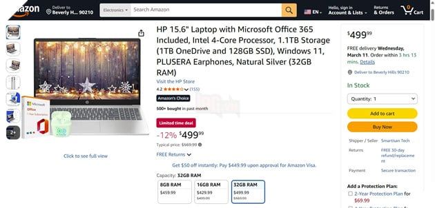 Laptop “1.1TB” trên Amazon gây nhiều tranh luận khi dung lượng SSD thực tế chỉ vỏn vẹn 128GB