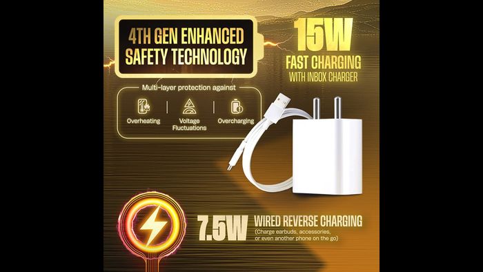 POCO C85x hỗ trợ tính năng sạc ngược để cung cấp năng lượng cho các thiết bị khác