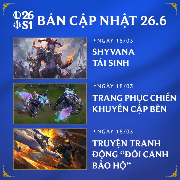 Các điều chỉnh khác trong bản cập nhật LMHT 26.6