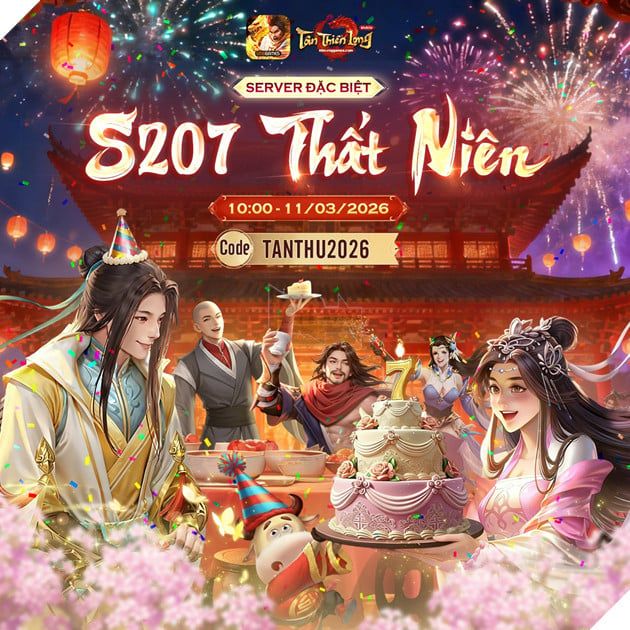 Tân Thiên Long Mobile Kỷ Niệm Sinh Nhật Rộn Ràng Với Máy Chủ Đặc Biệt Và Vòng Quay Thất Niên Thiên Long