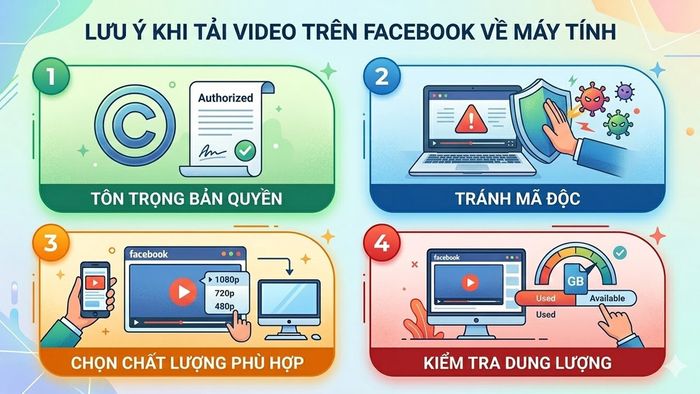 Những lưu ý khi tải video trên Facebook về máy tính