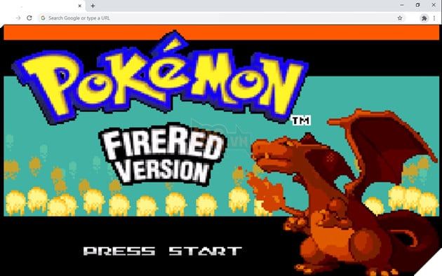Hình ảnh của trò chơi Pokémon FireRed.