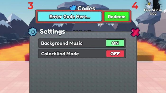 Hướng dẫn cách nhập code Knockout Roblox