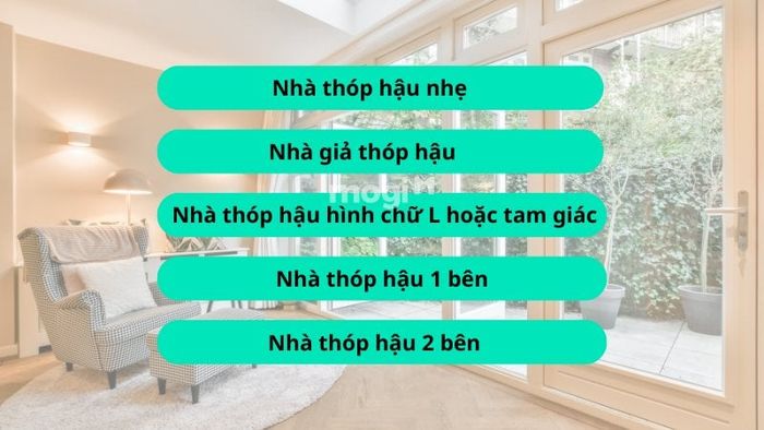 Phân loại những kiểu nhà thóp hậu phổ biến