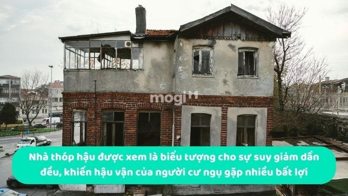 Nhà thóp hậu gây ra nhiều bất lợi cho hậu vận của gia chủ.
