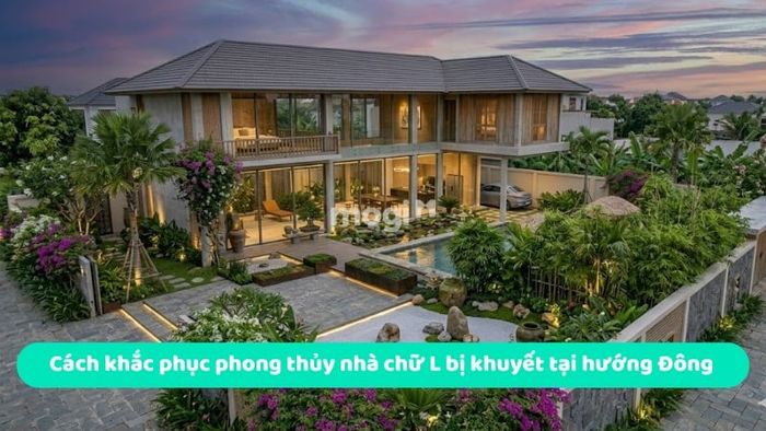 Cách khắc phục phong thủy cho nhà chữ L bị khuyết tại hướng Đông