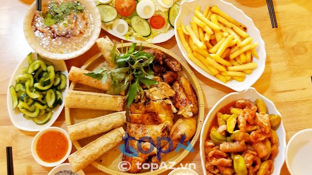 Cơm lam gà nướng Tây Nguyên