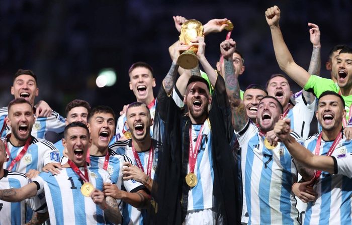 Messi ăn mừng chiến thắng năm 2022 - hình ảnh đáng nhớ