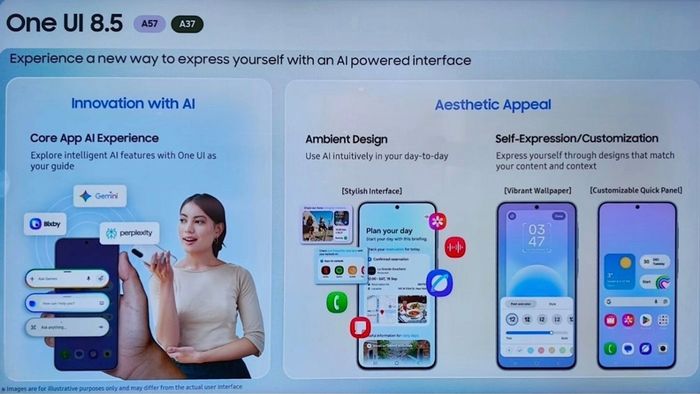 Cả Galaxy A57 và A37 đều sẽ được tích hợp các tính năng AI mới
