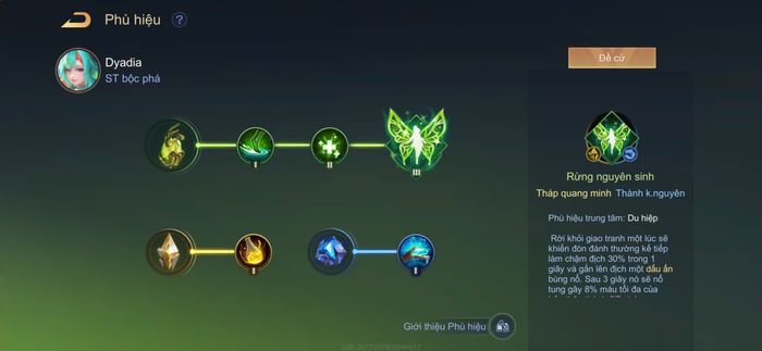 Phù hiệu phù hợp nhất với Dyadia ở meta S1 2026
