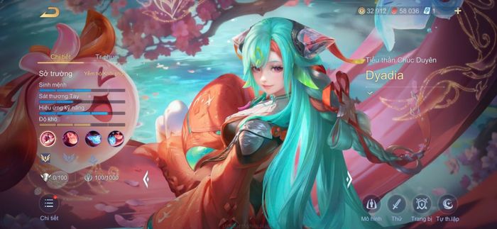 Những phép bổ trợ dành cho Dyadia