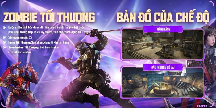 Bản đồ trong chế độ Zombie Tối Thượng