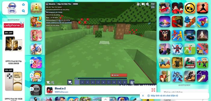 Bắt đầu khám phá và chơi trò game bạn vừa chọn.