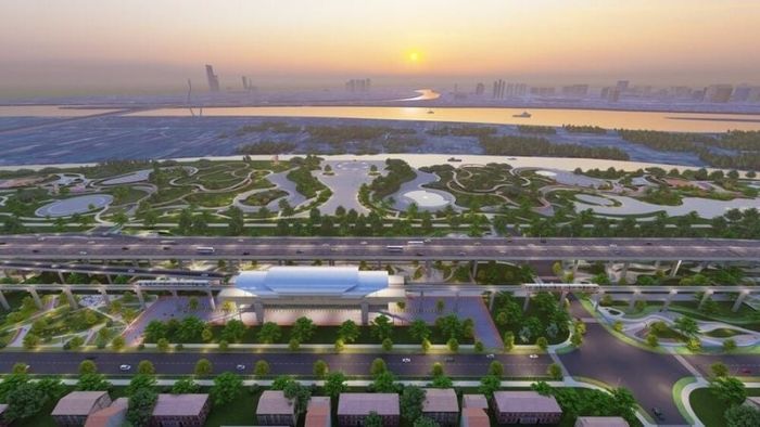 Phối cảnh 3D tuyến metro ngầm dọc theo hữu ngạn sông Hồng