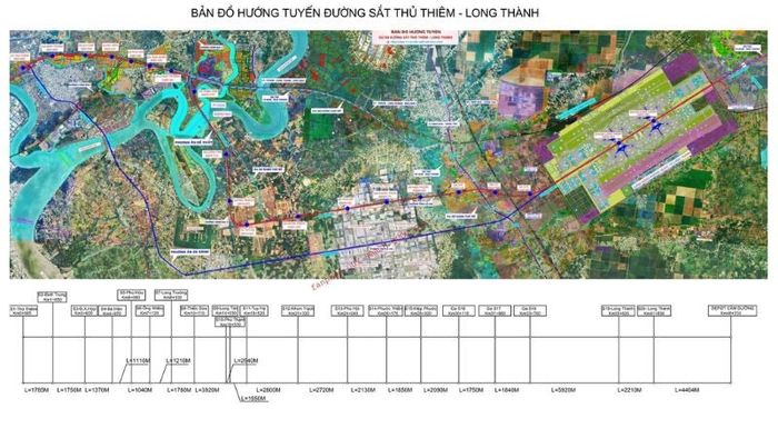 Tuyến đường sắt sẽ khởi hành từ khu đô thị Thủ Thiêm thuộc TP Thủ Đức