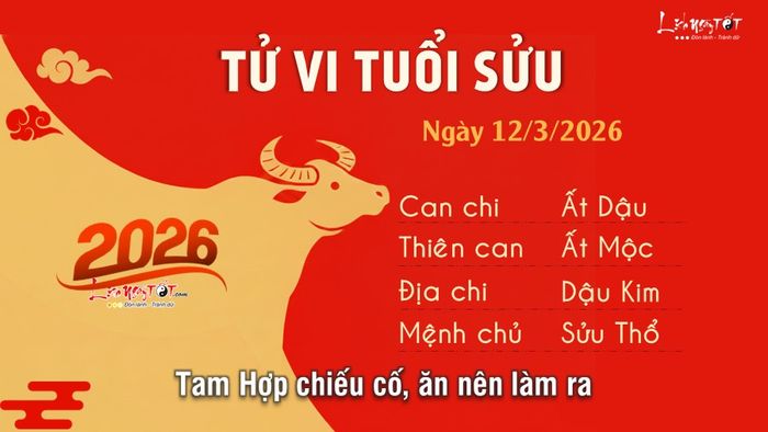 Tử vi hàng ngày 12/3/2026 của Sửu