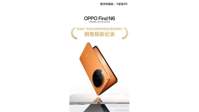 Doanh số bán hàng của OPPO Find N6 rất ấn tượng ngay từ những ngày đầu.