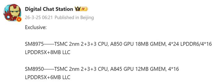 Snapdragon 8 Elite Gen 6 và Snapdragon 8 Elite Gen 6 Pro sở hữu cấu hình cực kỳ ấn tượng