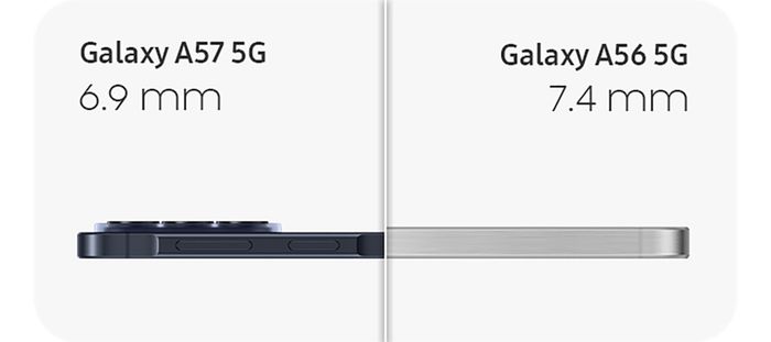 Các mẫu điện thoại mới của Samsung sở hữu thân máy mỏng ấn tượng