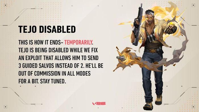 Tejo bất ngờ bị Riot Games tạm khóa trong VALORANT