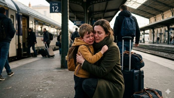 Hình ảnh chào tạm biệt buồn đầy xúc động - 3