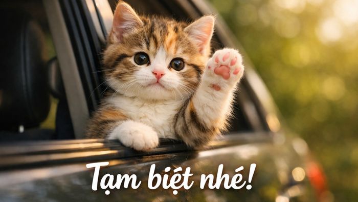 Hình ảnh tạm biệt dễ thương, cute - 4