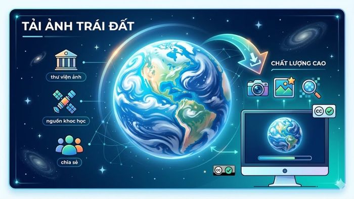 Hướng dẫn tải hình ảnh Trái Đất chất lượng cao miễn phí