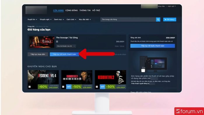 Thực hiện mua game
