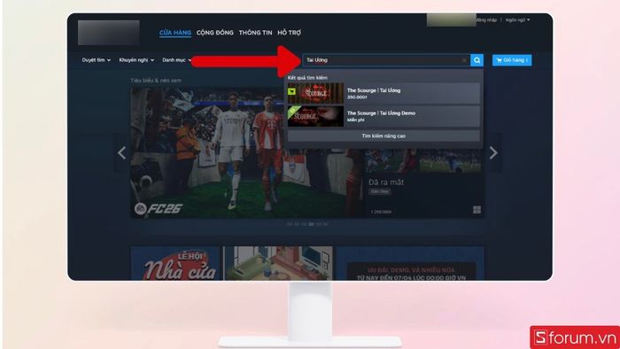 Nhập từ khóa Tai Ương vào ô tìm kiếm