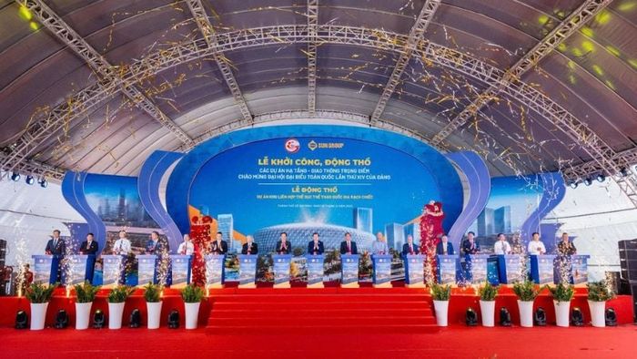 Lễ khởi công khu thể thao quốc gia Rạch Chiếc (Nguồn ảnh: Sun Group)