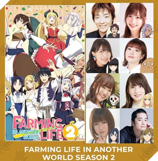Season 2 của Farming Life in Another World đã công bố thêm các diễn viên lồng tiếng mới