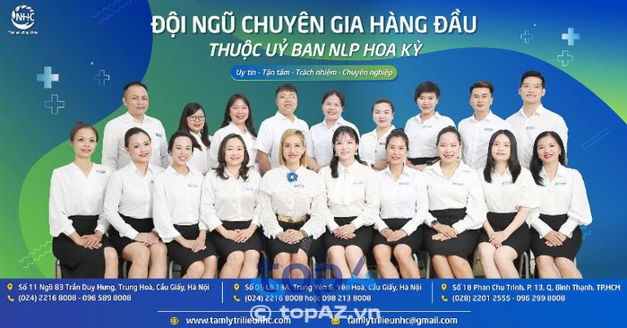 Đội ngũ chuyên gia tại Tâm lý NHC